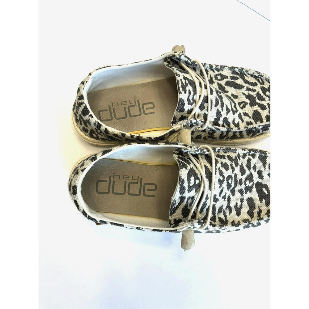 Hey Dude Wendy Woven Cheetah Gray Women's Comfort Shoes Slip On Loafer Size US 8 - Picture 9 of 9